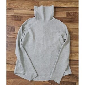 KUHL Womens Thermal Waffle Knit Long-Sleeve Cowl Neck Grey Size Large Euc